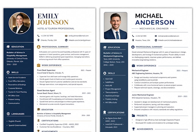 design and format your resume CV professionally